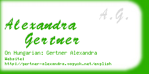 alexandra gertner business card